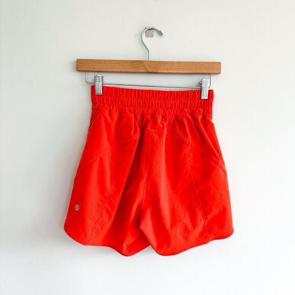 Lululemon Track That High-Rise Lined Short 5" Solar Orange - Picture 2 of 9
